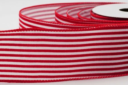 Striped Wired Ribbon_KF6688GC-1-7_White